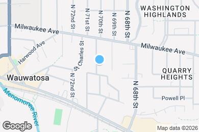 Map image of the property - 1424 N 70th St