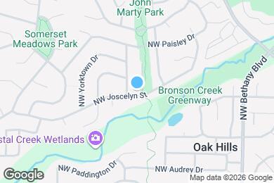 Map image of the property - 16505 NW Joscelyn St