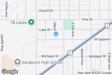 Map image of the property - 1220 W Superior St