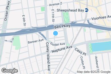 Map image of the property - 1101 Banner Ave