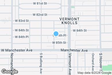 Map image of the property - 1050 W 84th Pl