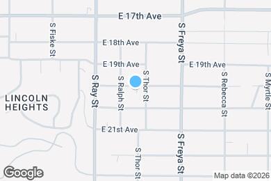 Map image of the property - 3320 E 20th Ave