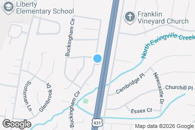 Map image of the property - 1216 Buckingham Cir