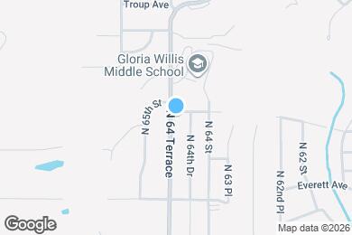 Map image of the property - 1617 N 64 Terrace