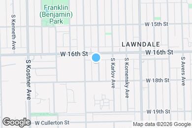 Map image of the property - 1620 S Kedvale Ave