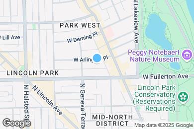 Map image of the property - 535 W Arlington Pl