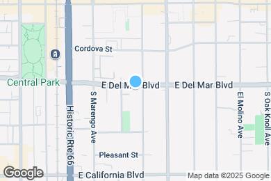 Map image of the property - 350 E Del Mar Blvd