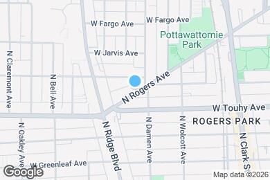 Map image of the property - 7256 N Rogers Ave