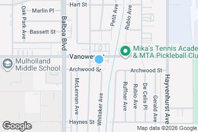 Map image of the property - 16745 Archwood St
