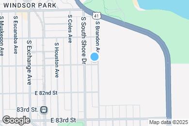 Map image of the property - 8058 S Brandon Ave
