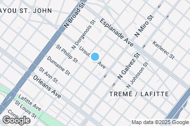 Map image of the property - 2404 Ursulines Ave