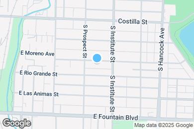 Map image of the property - 823 E Moreno Ave