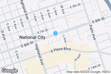 Map image of the property - 1038 E 8th St