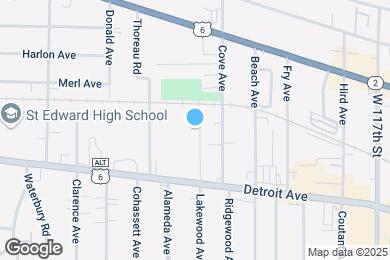 Map image of the property - 1342 Lakewood Ave