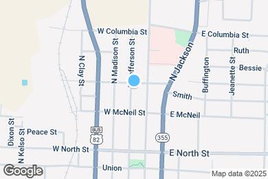 Map image of the property - 616 N Jefferson