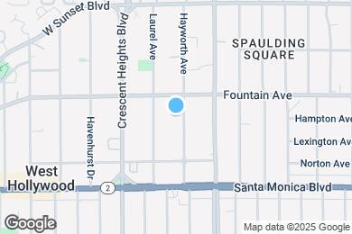 Map image of the property - 1263 Hayworth Ave