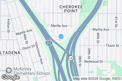 Map image of the property - 3340 Cherokee Ave
