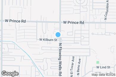 Map image of the property - 3451 N Flowing Wells Rd