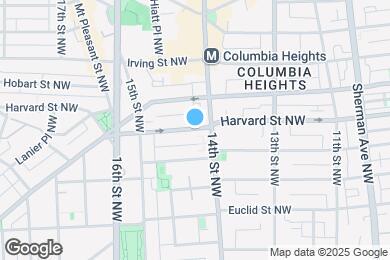 Map image of the property - 1420 Harvard St NW