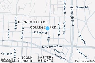 Map image of the property - 1517 E Jones St