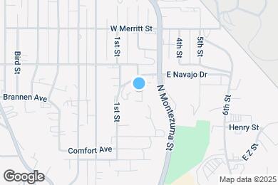Map image of the property - 604 N Bagby Dr