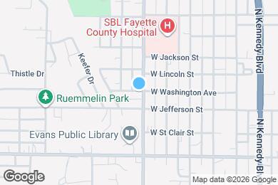 Map image of the property - 808 W Washington Ave