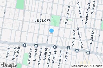 Map image of the property - 1302 N Randolph St