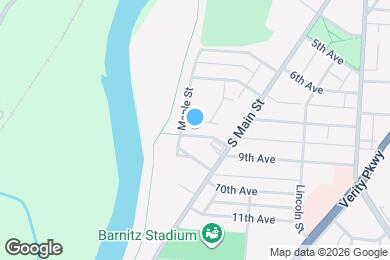 Map image of the property - 605 9th Ave