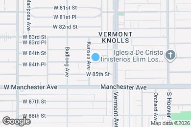 Map image of the property - 1044 W 84th Pl