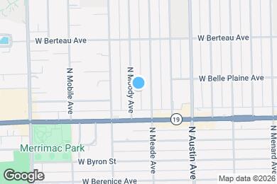 Map image of the property - 4047 N Moody Ave