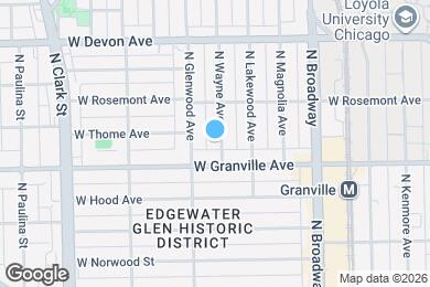 Map image of the property - 6220 N Wayne Ave