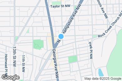 Map image of the property - 3729 New Hampshire Ave NW