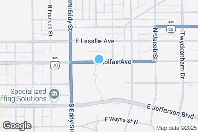 Map image of the property - 1206 E Colfax Ave
