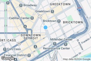 Map image of the property - Kasa Cadillac Square Detroit