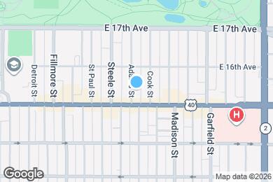 Map image of the property - 1530 Adams St