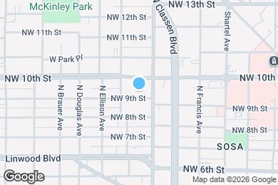 Map image of the property - 1119 NW 9th St