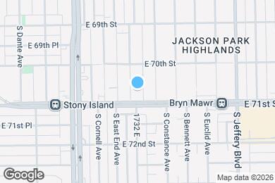 Map image of the property - 7043 S East End Ave