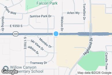 Map image of the property - 9425 S Tramway Dr