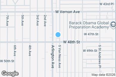 Map image of the property - 4717 S Van Ness Ave