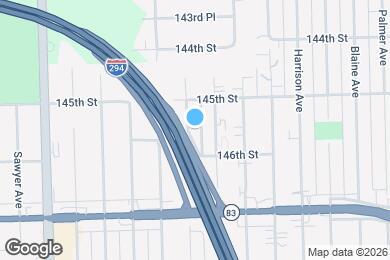 Map image of the property - 14525 S Richmond Ave