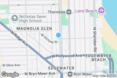 Map image of the property - 5808 N Broadway St