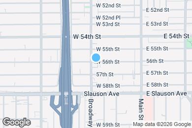 Map image of the property - 5600 S Broadway
