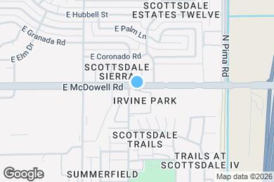 Map image of the property - 8521 E McDowell Rd