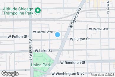 Map image of the property - 1418 W Fulton St