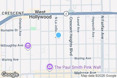Map image of the property - 922 N La Jolla Ave