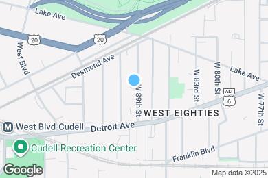 Map image of the property - 1334 W 89th St