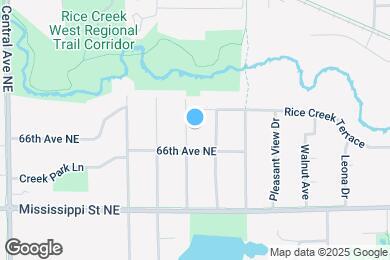 Map image of the property - 6631 Fridley St NE