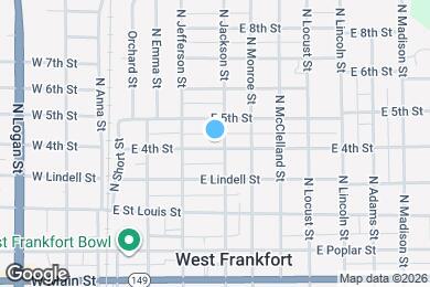 Map image of the property - 313 E 4th St