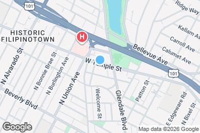 Map image of the property - 1630 W Temple St