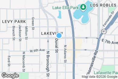 Map image of the property - 1333 N Duval St